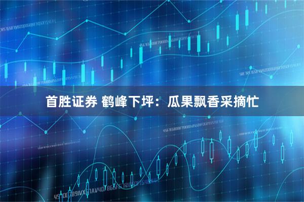 首胜证券 鹤峰下坪：瓜果飘香采摘忙